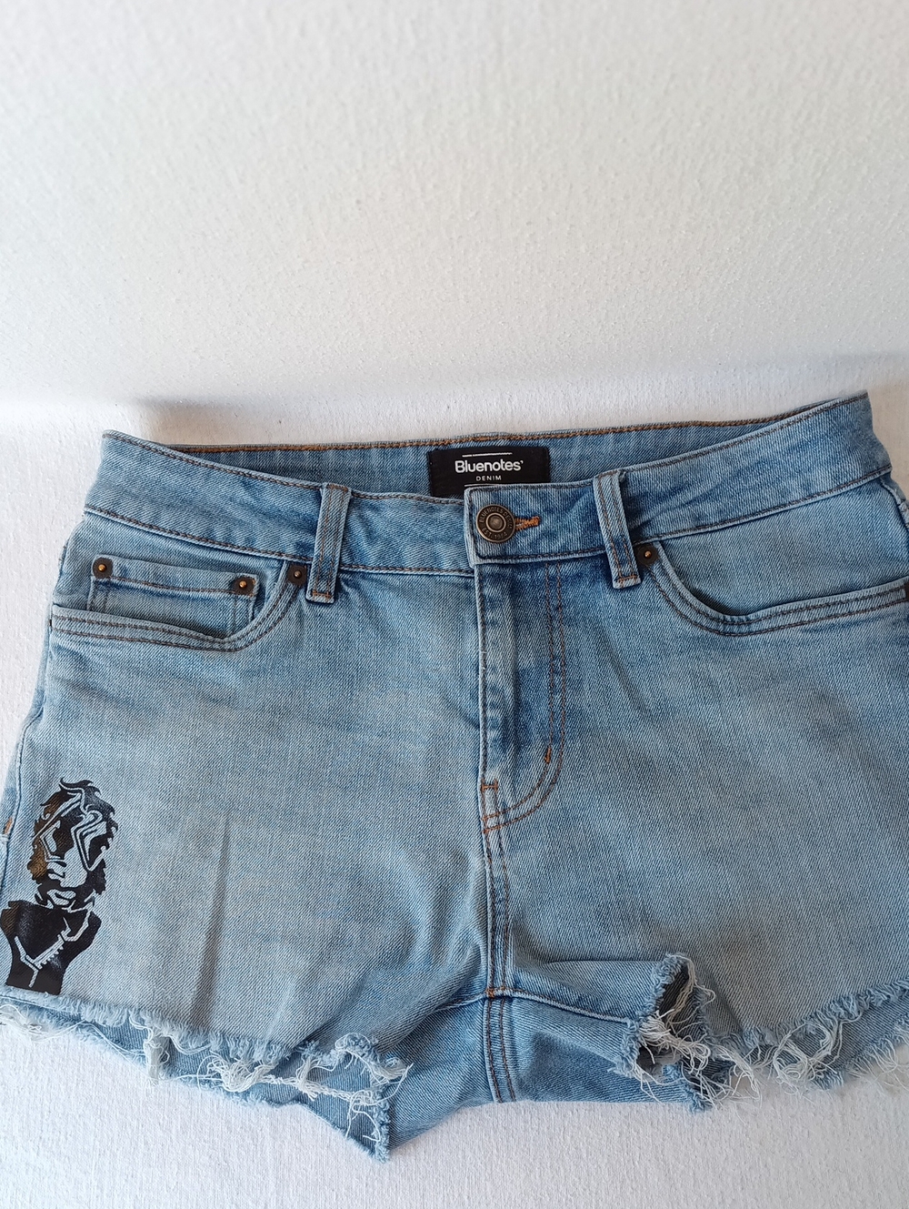 Bluenotes Light Wash Distressed Denim Cutoff Shorts